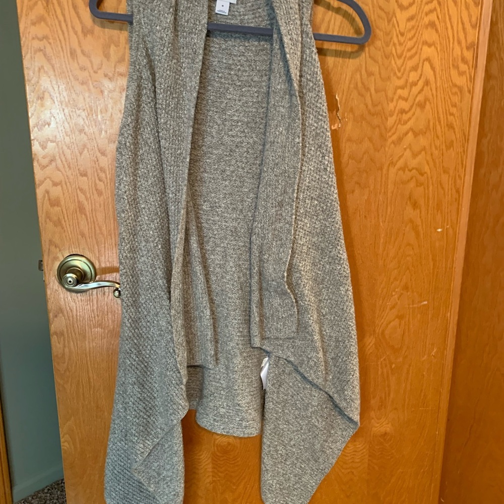 Grey tank top cardigan